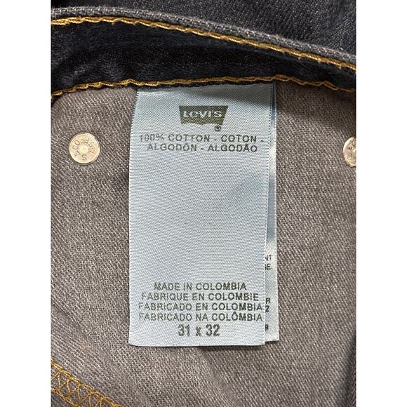 Levi’s Men's 511 Slim Fit Low Rise Denim Jeans Dark Wash Size 31x32 Modern - Picture 10 of 11